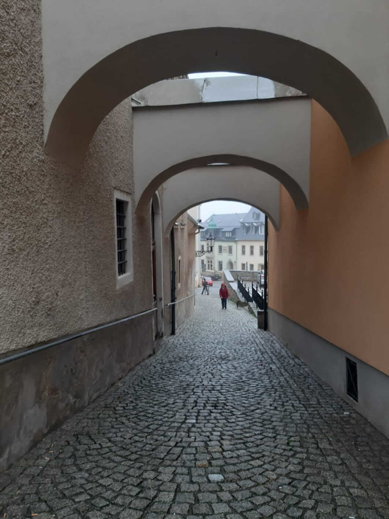 The streets of Annaberg, Saxony