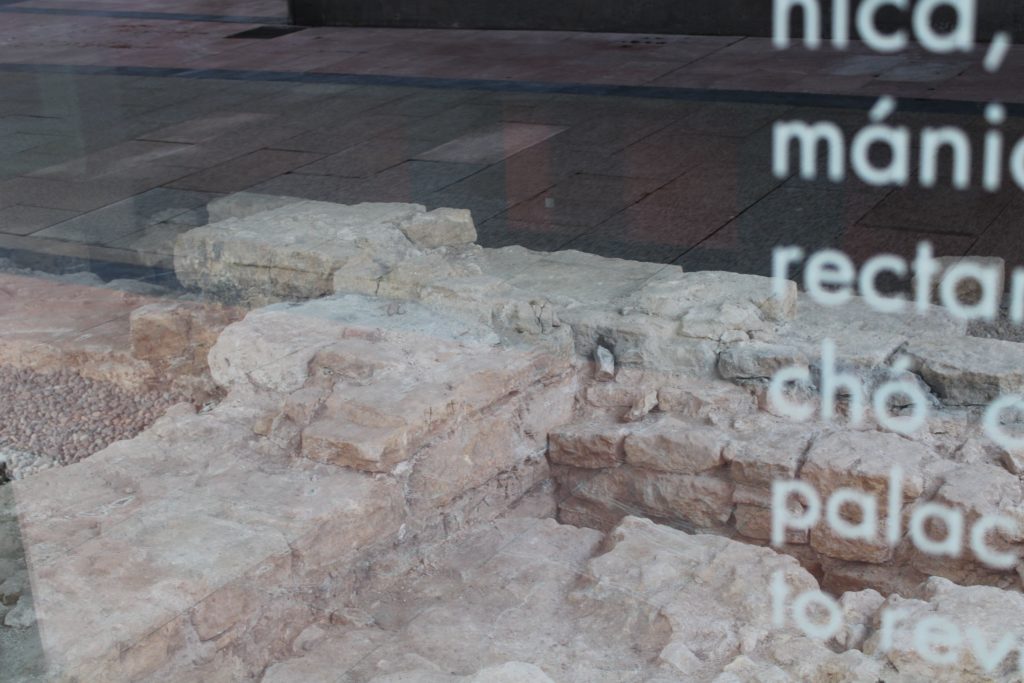 pre-Romanesque archaeological remains under a new building in Oviedo