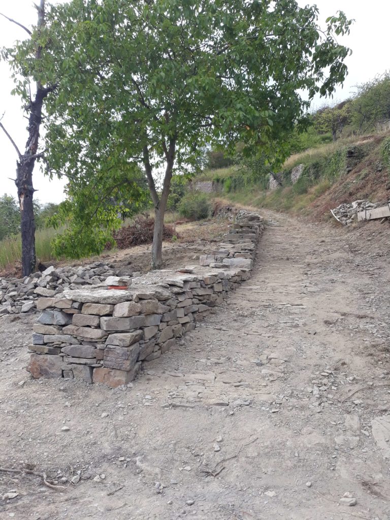 Traditional dry stone wall