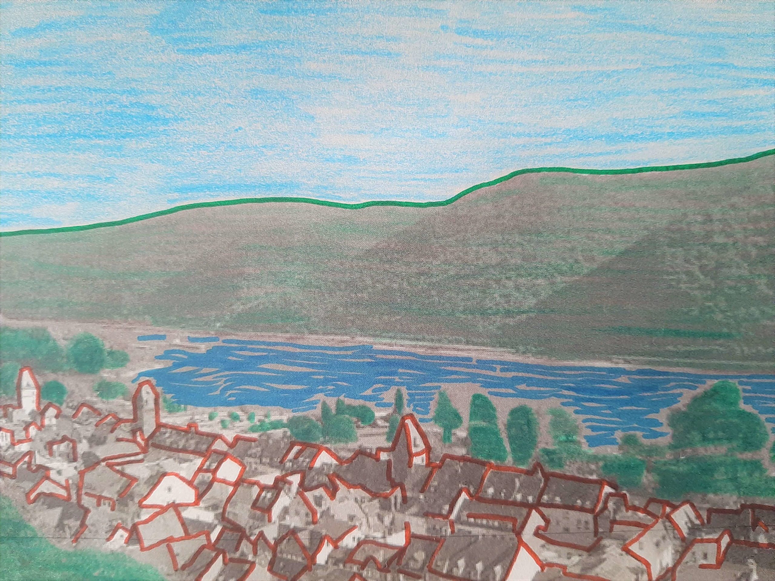 My own postcard of the Upper Middle Rhine Valley