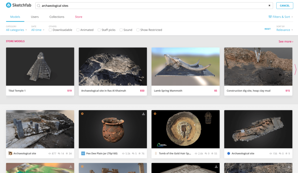 Sketchfab "archeological sites"