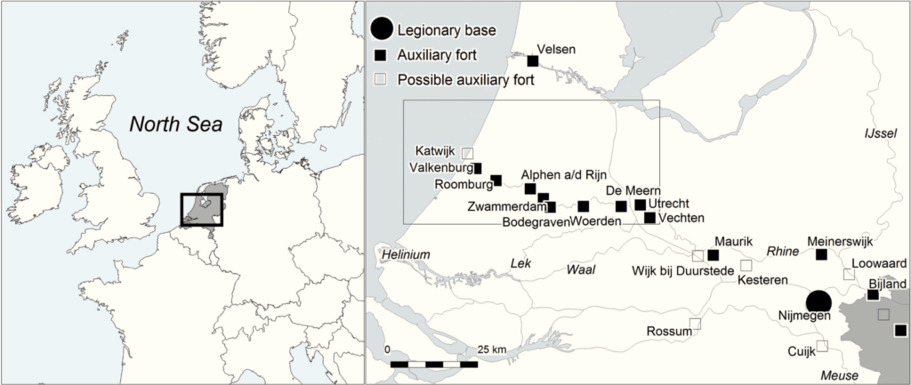 Roman sites in the Netherlands