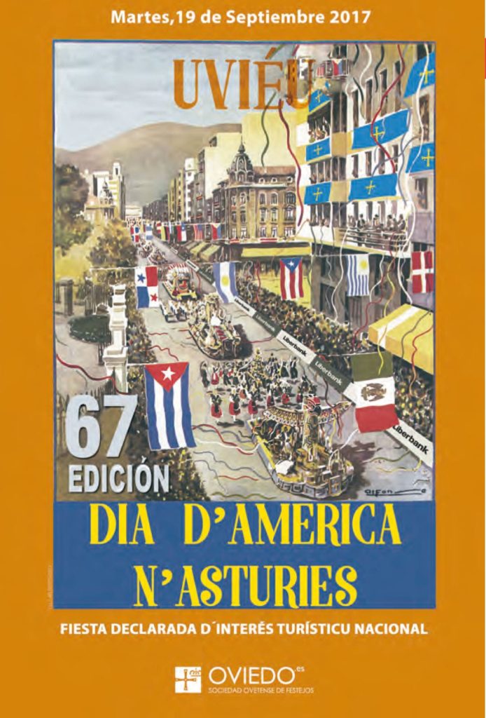 "Dia d'America n'Asturies" poster