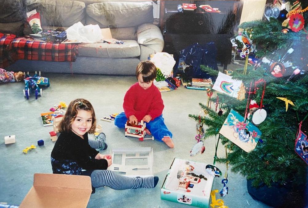 Katherine and her brother