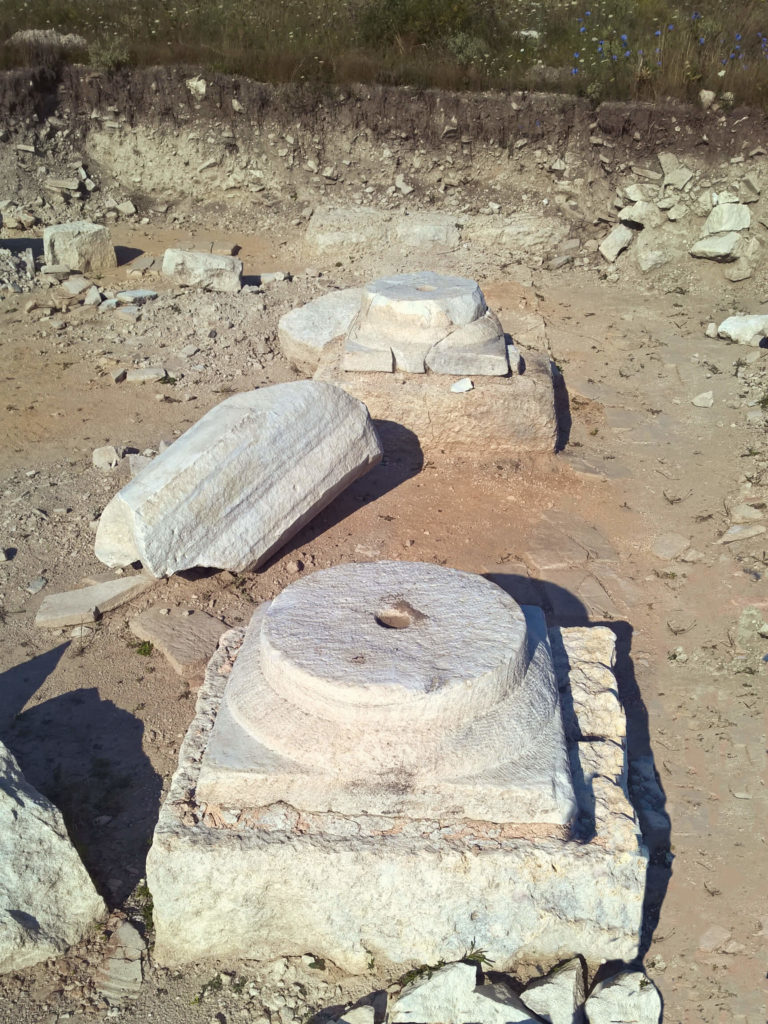 Ruins, column bases