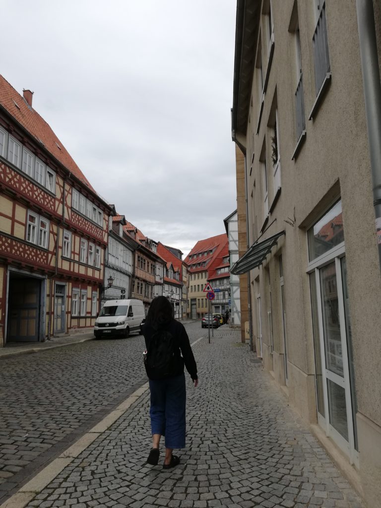 This image shows the Jewish quarter houses, some of the oldest ones left in Halberstadt.