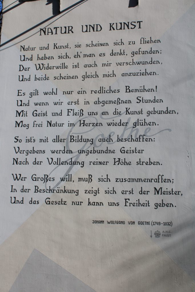 Poem by J.W. von Goethe