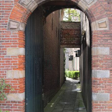 Door to an inside garden