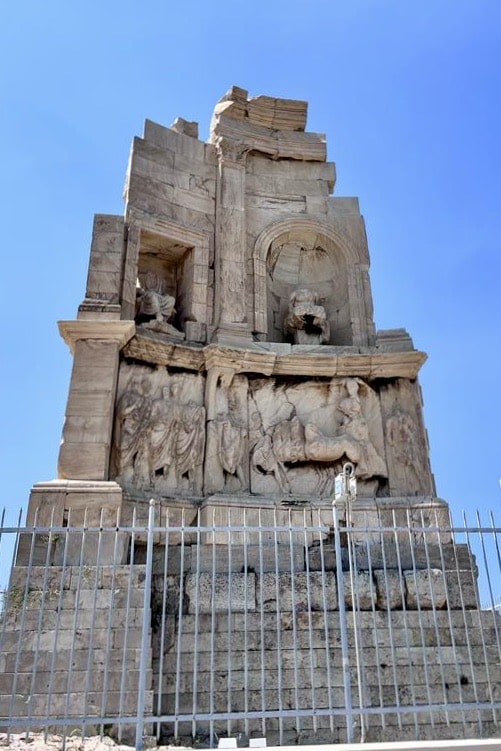 The marble monument of Philopappos