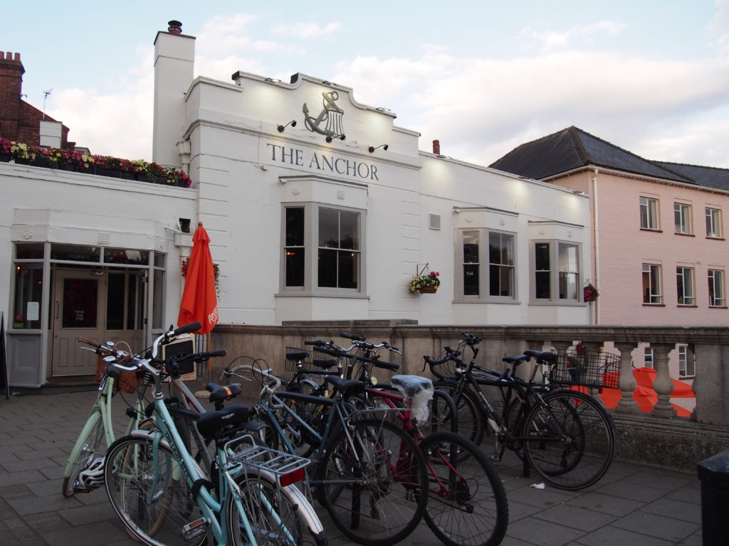 The Anchor, a popular pub in Cambridge