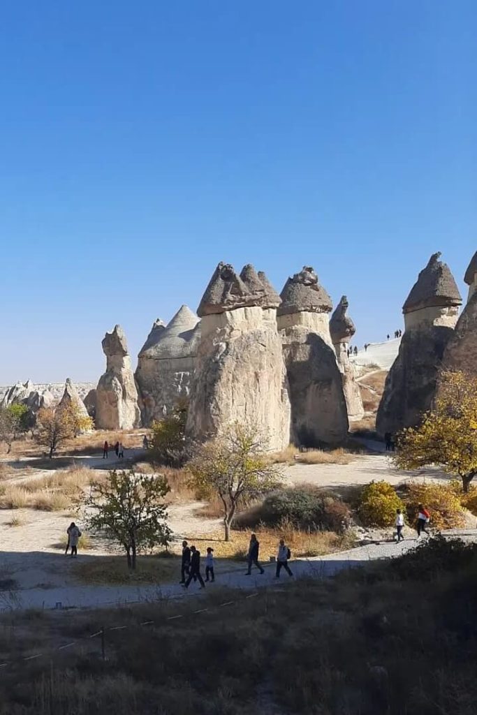 Rock shapes in Goreme Open Air Museum