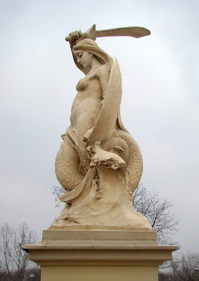 Mermaid sculpture