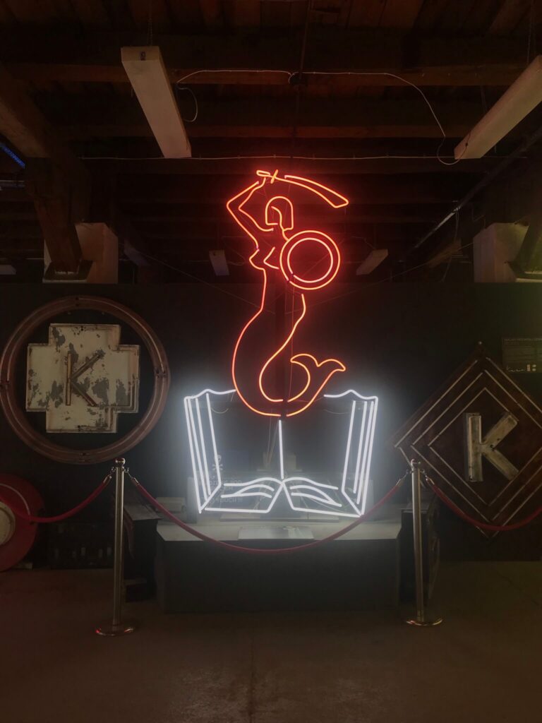 Neon sign with a Mermaid