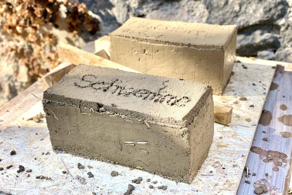 Personalised clay brick